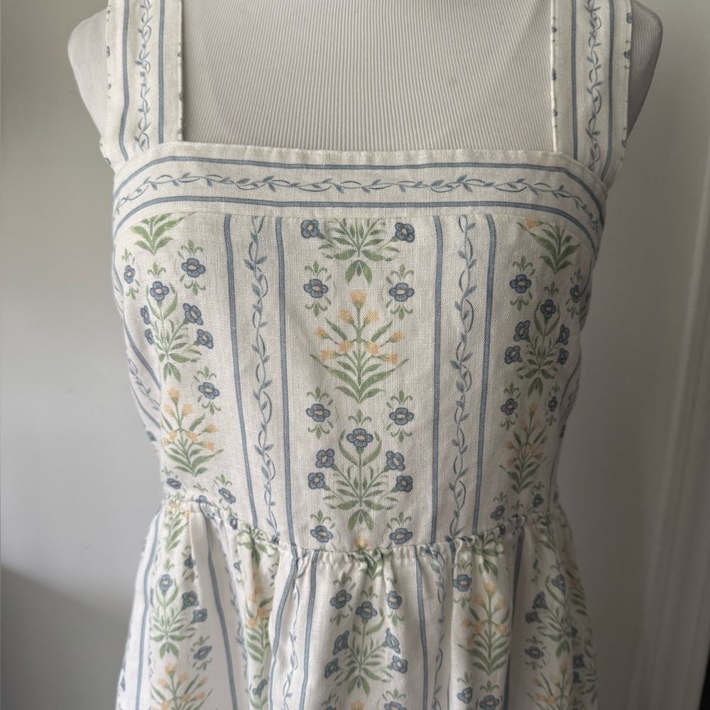 Spartina 449 Linen Midi Dress Size Medium - Picture 5 of 14